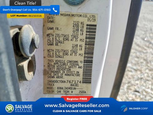 Used 2019 Nissan Frontier S image 16