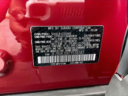 Certified 2026 Subaru Outback Touring XT AWD/4WD image 20