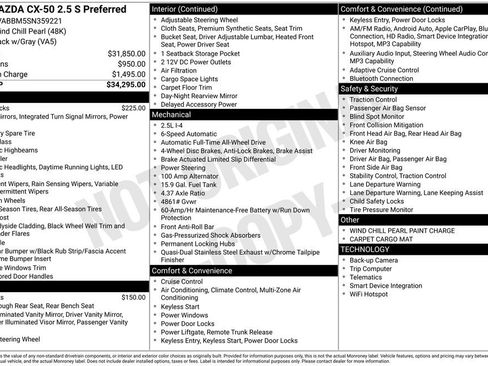 Used 2025 MAZDA CX-50 AWD 2.5 S w/ Preferred Package image 10