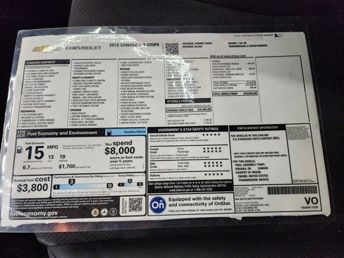 Used 2015 Chevrolet Camaro Z/28 image 38