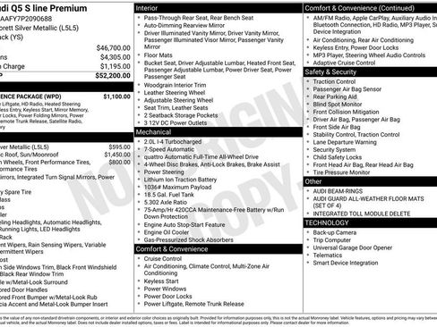 Certified 2023 Audi Q5 2.0T Premium w/ Convenience Package AWD/4WD image 3