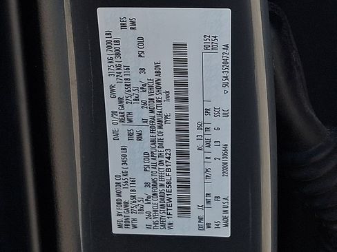 Certified 2020 Ford F150 XLT w/ Equipment Group 302A Luxury AWD/4WD image 26