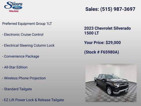 Used 2023 Chevrolet Silverado 1500 LT AWD/4WD image 22