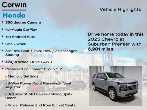 Used 2025 Chevrolet Suburban Premier image 6