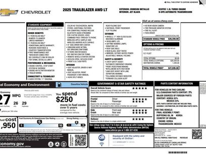 Used 2025 Chevrolet TrailBlazer LT