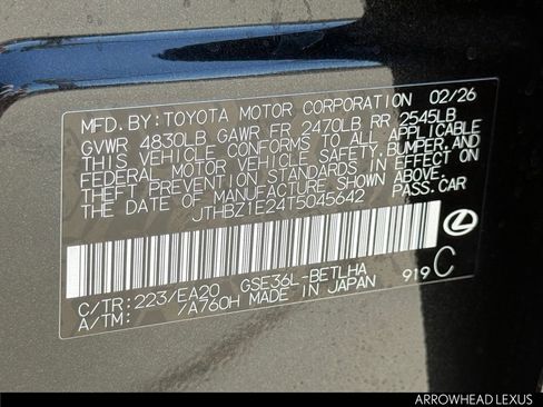 New 2026 Lexus IS 350 F Sport image 34