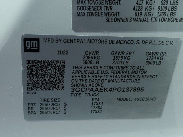 Used 2023 Chevrolet Silverado 1500 W/T w/ WT Value Package RWD image 34