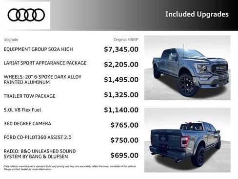 Used 2022 Ford F150 Lariat w/ Equipment Group 502A High AWD/4WD image 3
