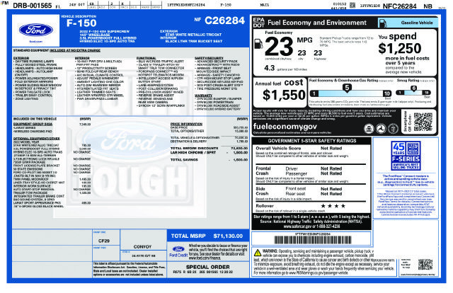 Used 2022 Ford F150 Lariat w/ Equipment Group 502A High AWD/4WD image 28