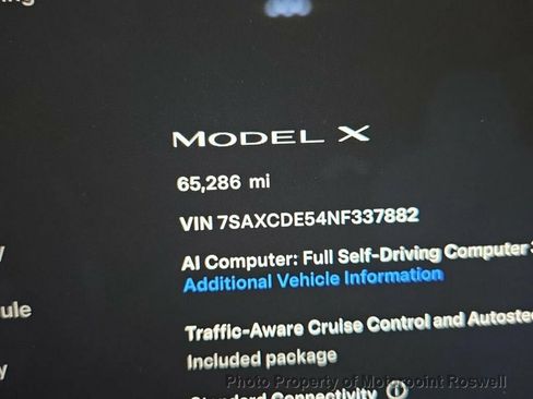 Used 2022 Tesla Model X AWD/4WD image 3