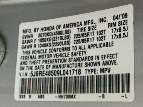 Used 2009 Honda CR-V EX image 12