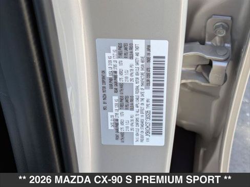 New 2026 MAZDA CX-90 3.3 Turbo S w/ Premium Package AWD/4WD image 15