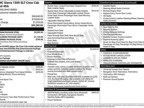 Used 2017 GMC Sierra 1500 SLT w/ SLT Premium Package image 44