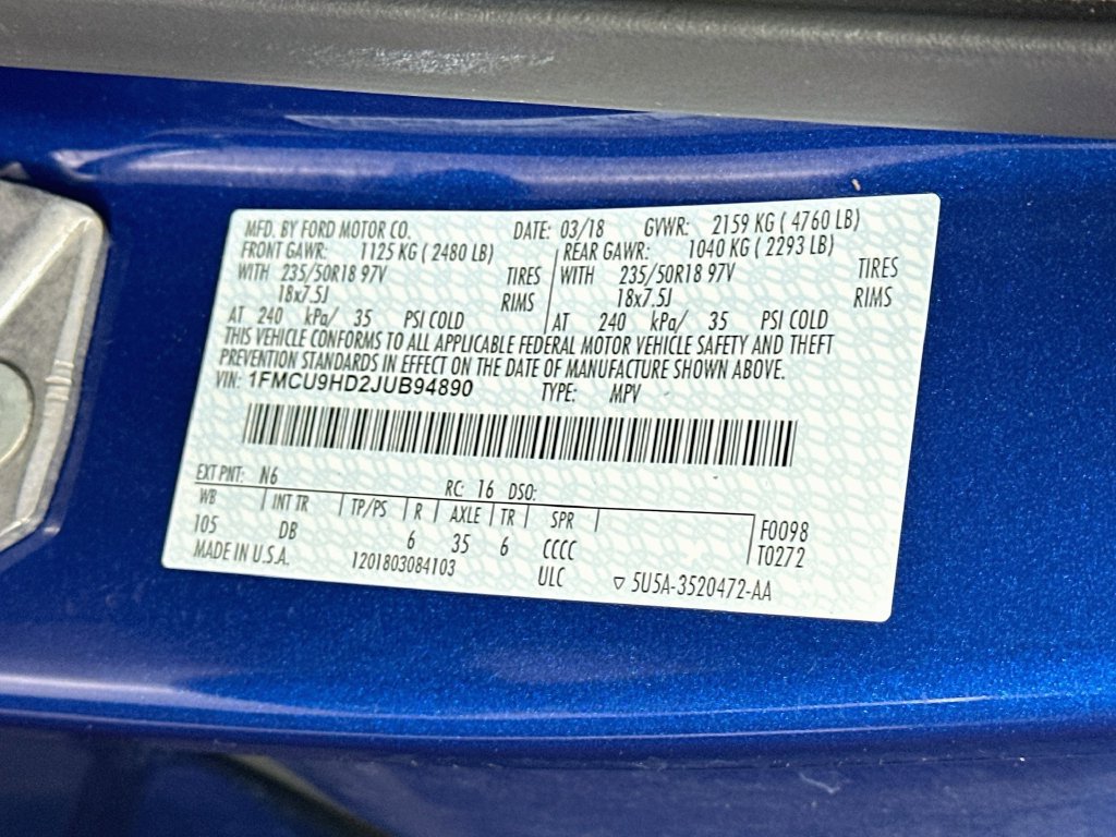 Used 2018 Ford Escape SEL AWD/4WD image 33