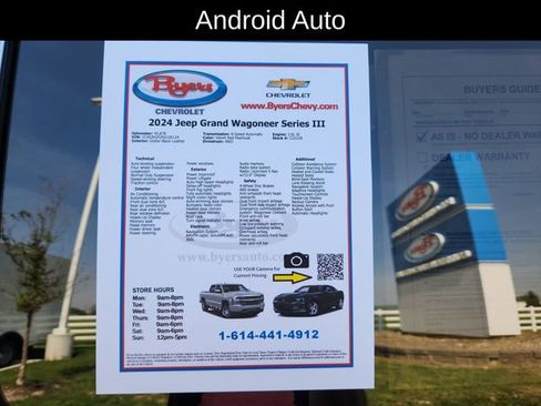 Used 2024 Jeep Grand Wagoneer Series III w/ Rear Seat Video Group 1 AWD/4WD image 13