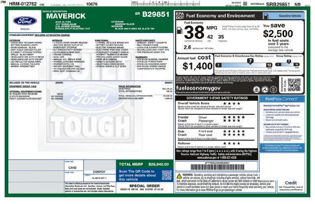 Certified 2025 Ford Maverick XL FWD image 32