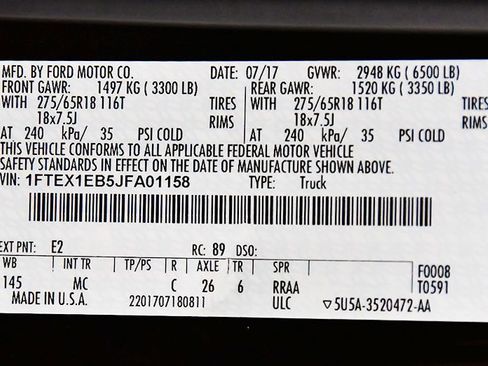 Used 2018 Ford F150 XLT w/ Equipment Group 302A Luxury AWD/4WD image 17