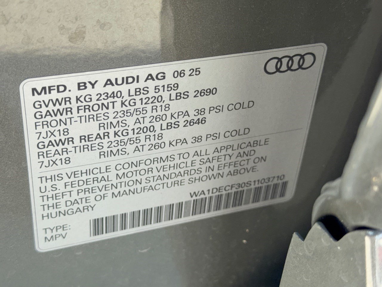 Certified 2025 Audi Q3 2.0T Premium w/ Convenience Package AWD/4WD image 31