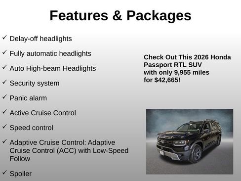 Used 2026 Honda Passport RTL image 20