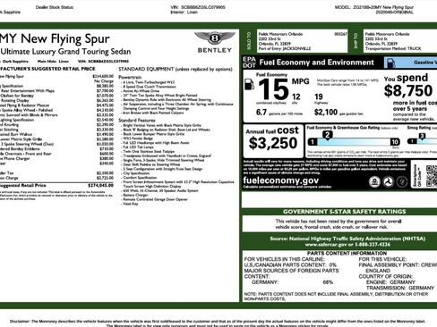 Used 2020 Bentley Flying Spur W12 image 2