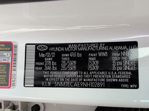 Used 2022 Hyundai Tucson Limited AWD/4WD image 35