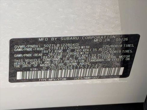 New 2026 Subaru Outback Premium AWD/4WD image 19