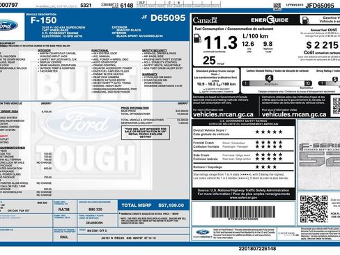 Used 2018 Ford F150 XLT w/ Equipment Group 302A Luxury AWD/4WD image 3