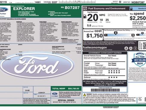 Certified 2022 Ford Explorer ST w/ ST Street Pack image 35