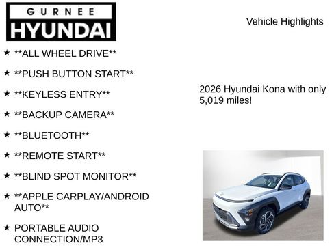 Certified 2026 Hyundai Kona SEL Premium AWD/4WD image 7