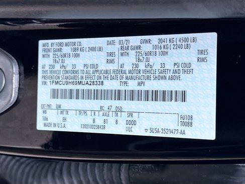 Used 2021 Ford Escape SEL image 44