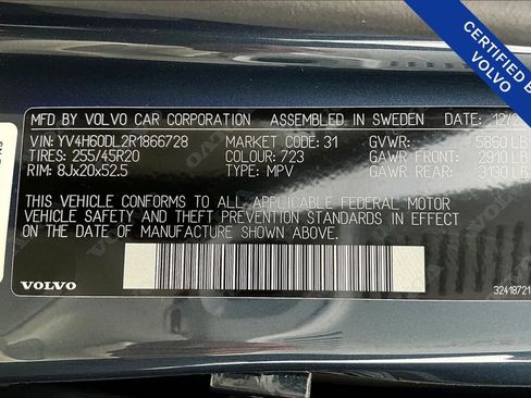 Used 2024 Volvo XC60 T8 Plus w/ Protection Package Premier image 42