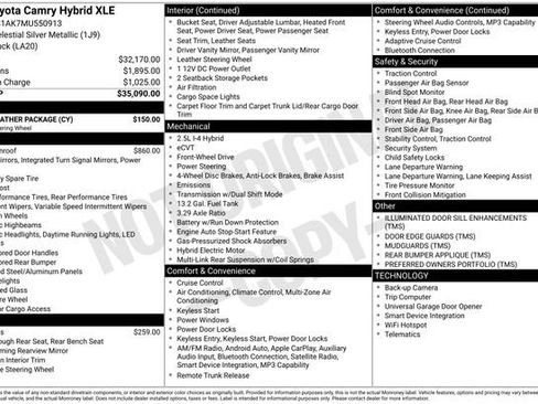 Used 2021 Toyota Camry XLE w/ Cold Weather Package image 14