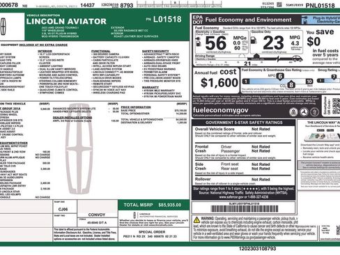 Used 2023 Lincoln Aviator Grand Touring w/ Equipment Group 301A AWD/4WD image 6