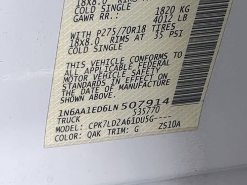 Used 2020 Nissan Titan PRO-4X w/ Pro-4x Convenience Package image 39