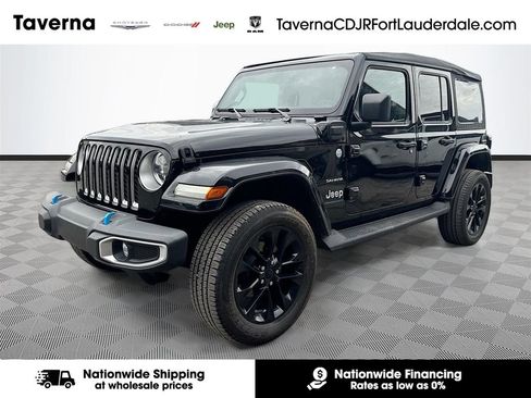 Used 2023 Jeep Wrangler Unlimited Sahara w/ Cold Weather Group AWD/4WD image 1