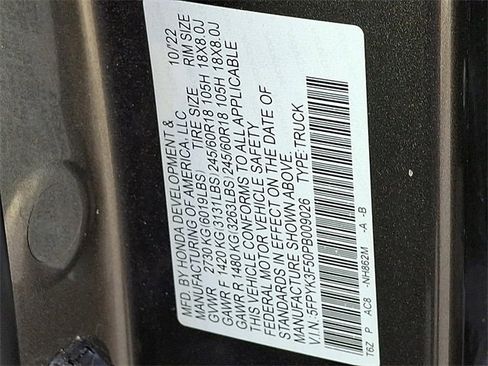 Used 2023 Honda Ridgeline RTL image 26