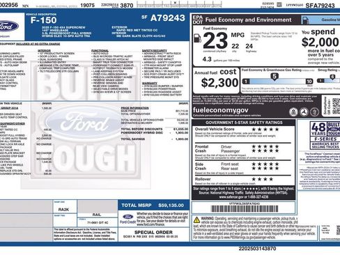 Used 2025 Ford F150 XLT w/ Equipment Group 301A Standard AWD/4WD image 54