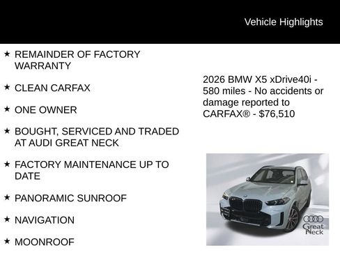 Used 2026 BMW X5 xDrive40i w/ M Sport Package AWD/4WD image 9
