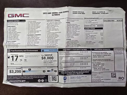 Used 2023 GMC Sierra 1500 Denali Ultimate AWD/4WD image 21
