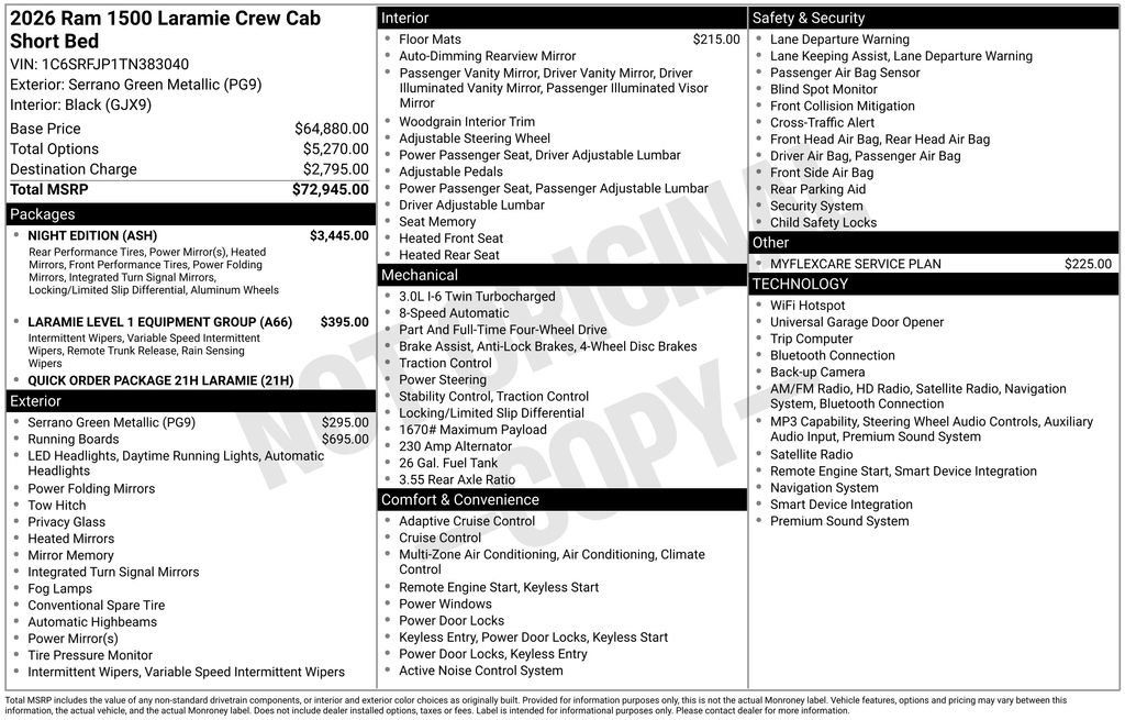 New 2026 RAM 1500 Laramie w/ Night Edition AWD/4WD image 24