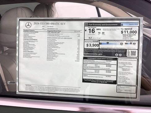 New 2026 Mercedes-Benz GLS 580 4MATIC image 14