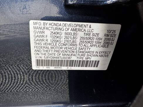 Certified 2026 Acura MDX FWD w/ Technology Package image 53