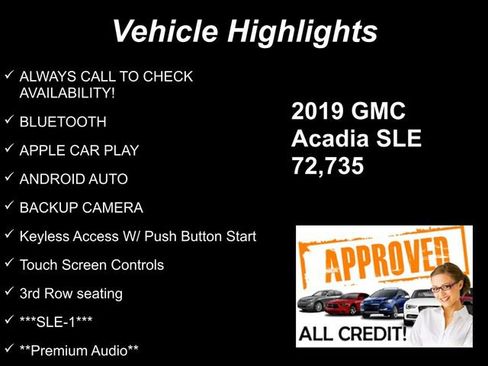 Used 2019 GMC Acadia SLE image 9