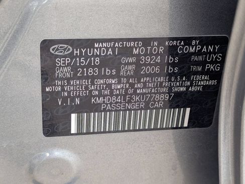 Used 2019 Hyundai Elantra Value Edition FWD image 36