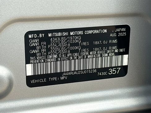 Used 2025 Mitsubishi Outlander Sport LE AWD/4WD image 33