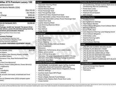 Used 2019 Cadillac XT5 Premium Luxury w/ LPO, Black Ice Package