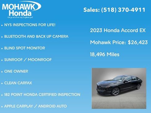 Certified 2023 Honda Accord EX image 5