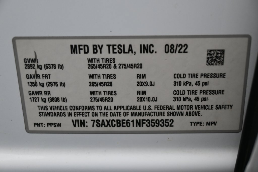 Used 2022 Tesla Model X Plaid AWD/4WD image 6