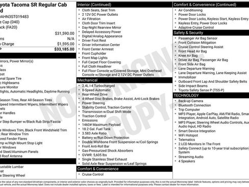 Used 2025 Toyota Tacoma SR RWD image 16