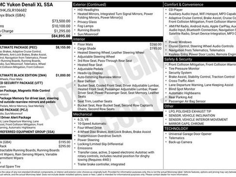 Certified 2020 GMC Yukon XL Denali w/ Denali Ultimate Package image 36